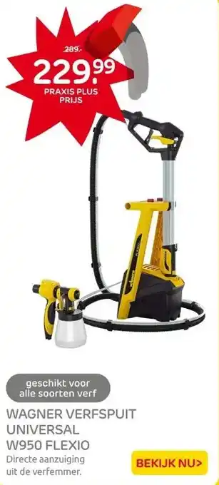 Praxis Wagner HVLP Universeel spuitsysteem W aanbieding