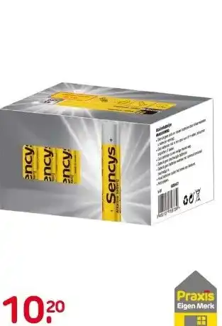 Praxis Sencys AA-batterijen assortimentsdoos 24 aanbieding