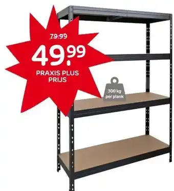 Praxis Garage Serie Ar Shelving Rivet Opbergrek aanbieding