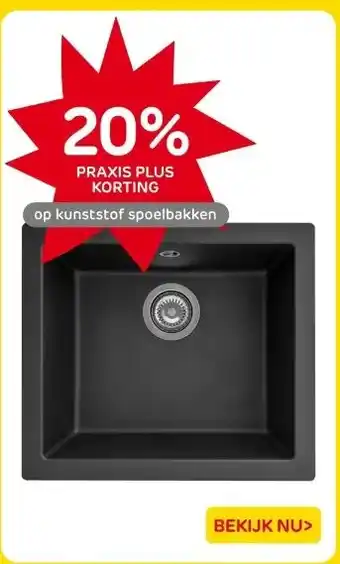 Praxis kunststof spoelbakken aanbieding