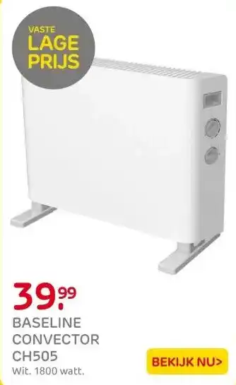 Praxis Baseline convector CH505 1800W wit aanbieding