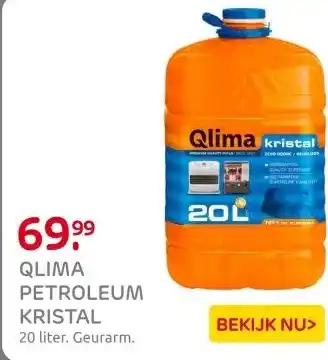 Praxis Qlima kachelbrandstof Kristal 20L aanbieding