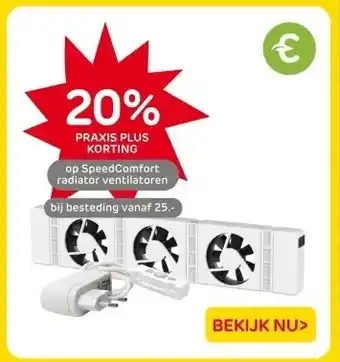 Praxis SpeedComfort radiator ventilatoren aanbieding