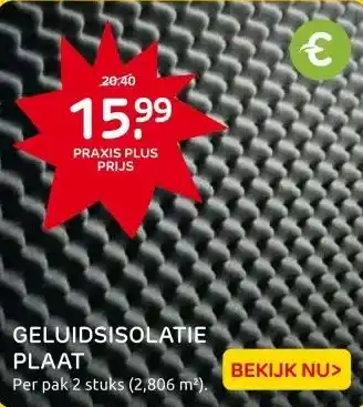 Praxis Maclean Geluidsisolatie - Plaat - aanbieding