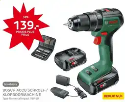 Praxis Bosch Klopboormachine UniversalImpact aanbieding