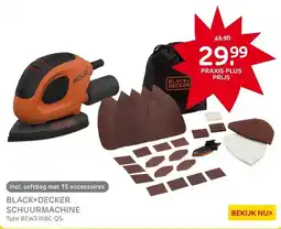 Praxis Black+Decker detailschuurmachine aanbieding