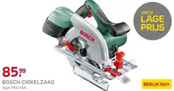 Praxis Bosch cirkelzaag PKS 55 A 1200W aanbieding