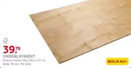 Praxis Underlayment T&G 122x244cm 18mm aanbieding