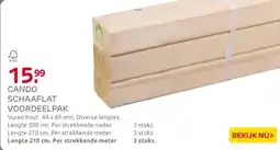 Praxis CanDo schaaflat voordeelpak vurenhout aanbieding