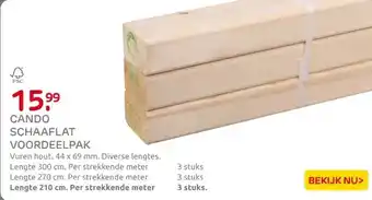 Praxis CanDo schaaflat voordeelpak vurenhout aanbieding