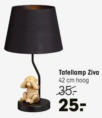 Kwantum Tafellamp Ziva aanbieding