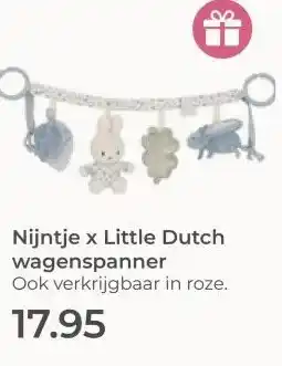 Prenatal Nijntje x Little Dutch wagenspanner aanbieding