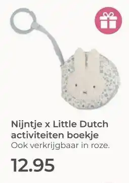 Prenatal Nijntje x Little Dutch activiteiten boekje aanbieding