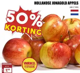 MCD Supermarkt HOLLANDSE JONAGOLD APPELS aanbieding