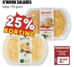 MCD Supermarkt G'WOON SALADES aanbieding