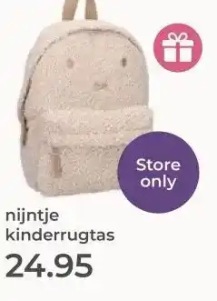 Prenatal nijntje kinderrugtas aanbieding