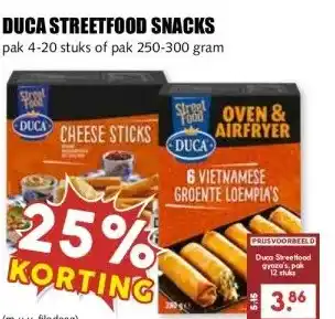 MCD Supermarkt DUCA STREETFOOD SNACKS aanbieding