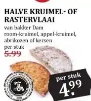 MCD Supermarkt HALVE KRUIMEL-OF RASTERVLAAI aanbieding