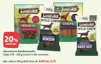 Maxi Zoo Adventuros hondensnacks aanbieding