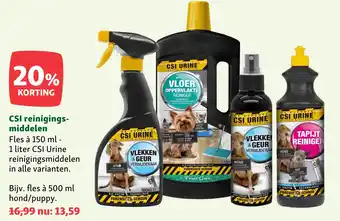 Maxi Zoo CSI reinigings- middelen aanbieding