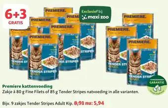 Maxi Zoo Premiere kattenvoeding aanbieding