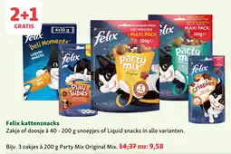 Maxi Zoo Felix kattensnacks aanbieding