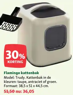 Maxi Zoo Flamingo kattenbak aanbieding