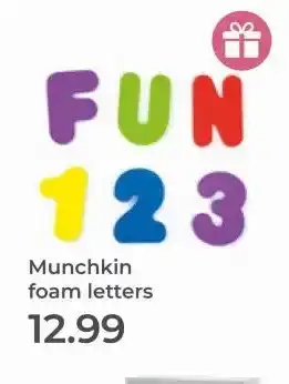 Prenatal Munchkin foam letters aanbieding