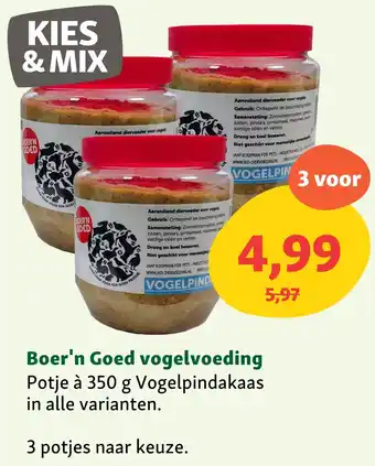 Maxi Zoo Boer'n Goed vogelvoeding aanbieding