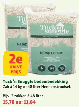 Maxi Zoo Tuck 'n Snuggle bodembedekking Hemp Litter aanbieding