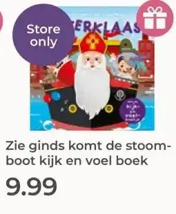 Prenatal Zie ginds komt de stoom- boot kijk en voel boek aanbieding