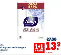 Makro Nalys keukenpapier vochtvangers aanbieding