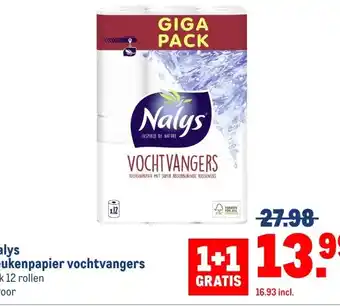 Makro Nalys keukenpapier vochtvangers aanbieding