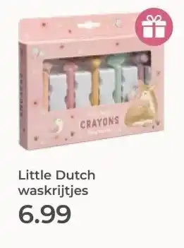 Prenatal Little Dutch waskrijtjes aanbieding