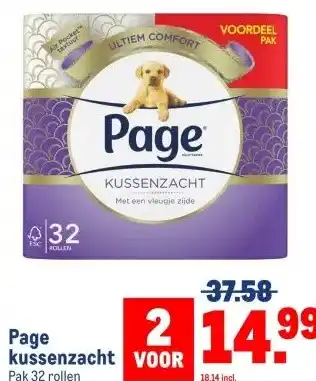 Makro Page kussenzacht aanbieding