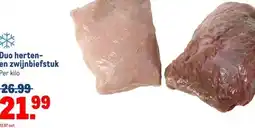 Makro Duo herten- en zwijnbiefstuk aanbieding