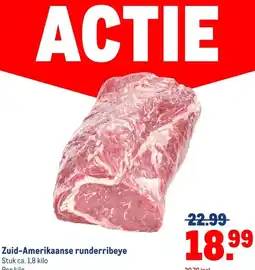 Makro Zuid-Amerikaanse runderribeye aanbieding
