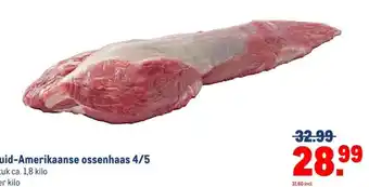 Makro Zuid-Amerikaanse ossenhaas 4/5 aanbieding