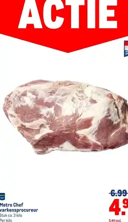 Makro Metro Chef varkensprocureur aanbieding
