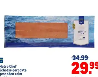 Makro Metro Chef Schotse gerookte gesneden zalm aanbieding