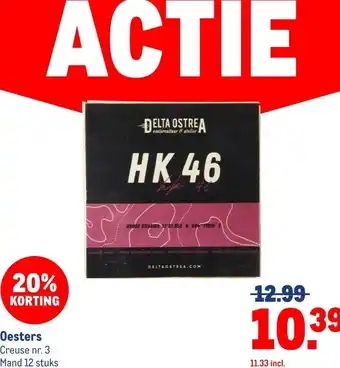 Makro Oesters aanbieding