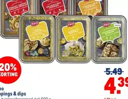 Makro Fano toppings & dips aanbieding