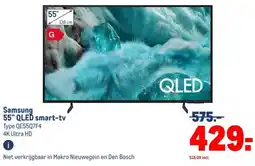 Makro Samsung 55 QLED smart-tv aanbieding
