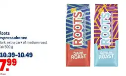 Makro Roots espressobonen aanbieding
