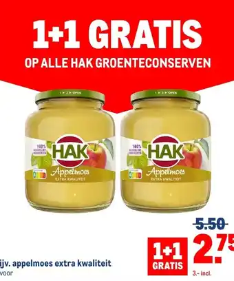 Makro Bijv. appelmoes extra kwaliteit aanbieding
