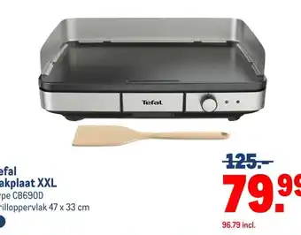 Makro Tefal bakplaat XXL aanbieding