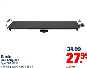 Makro Emerio XXL bakplaat aanbieding