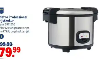 Makro Metro Professional rijstkoker aanbieding