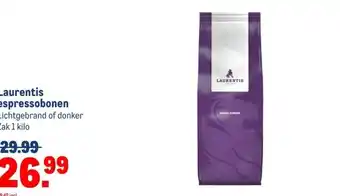 Makro Laurentis espressobonen aanbieding