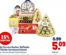 Makro Alle Ferrero Rocher, Raffaello of Kinder kerstassortiment aanbieding